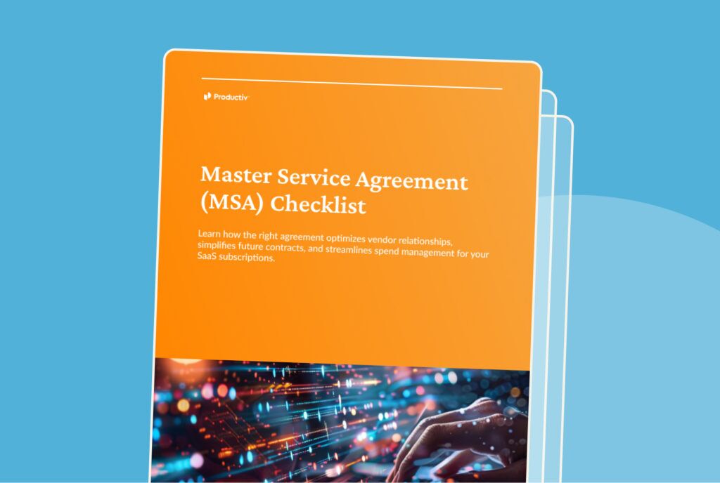 Image reads "Master Service Agreement Checklist"